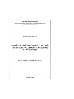 Nghiên cứu đối chiếu hành vi từ chối lời đề nghị và lời mời của người mỹ và người việt 