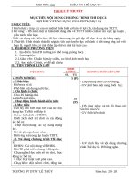 Giáo án môn thể dục 6 full trọn bộ cả năm mới nhất 