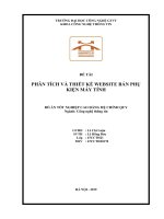 PHÂN TÍCH VÀ THIẾT KẾ WEBSITE BÁN PHỤ KIỆN MÁY TÍNH