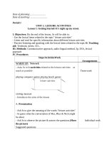 Giáo án tiếng anh 8 full trọn bộ cả năm mới nhất 