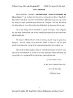 Xây dựng website library of information and library science 