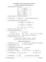 Tổng hợp công thức môn hóa học đại cương - đại học thủy lợi