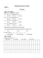 bai tap cuoi tuan lop 3 ca nam