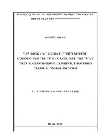 Vận động các nguồn lực để xây dựng cơ sở hỗ trợ trẻ tự kỷ và gia đình trẻ tự kỷ trên địa bàn phường cẩm bình, thành phố cẩm phả, tỉnh quảng ninh 