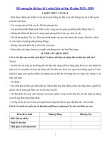 Đề cương ôn thi học kì 1 môn Lịch sử lớp 10 năm 2019  2020Nội dung ôn thi học kì I lớp 10 môn Lịch