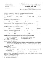 Bộ đề kiểm tra giữa học kì 1 môn Toán lớp 6 năm 2019  2020
