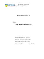 Đồ án kỹ thuật điện tử  hutech mạch đếm