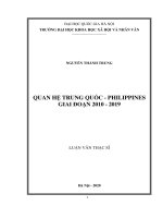 Quan hệ trung quốc philippines giai đoạn 2010   2019 