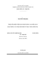 Thư viện điện tử và giải pháp nâng cao hiệu quả hoạt động của thư viện điện tử ở học viện chính trị 