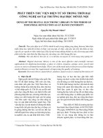 Phát triển thư viện điện tử số trong thời đại công nghệ 4.0 tại trường Đại học Mở Hà Nội