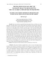 Phương pháp giảng dạy, học tập ngành mỹ thuật ứng dụng đáp ứng nhu cầu xã hội và mối liên hệ với thị trường