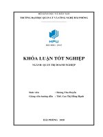 Một số giải pháp nâng cao hiệu quả hoạt động sản xuất kinh doanh tại chi nhánh bưu chính viettel hải phòng   tổng công ty CP bưu chính viettel   