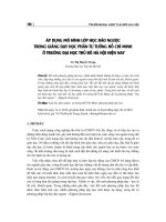 Áp dụng mô hình lớp học đảo ngược trong giảng dạy học phần tư tưởng Hồ Chí Minh ở trường Đại học Thủ đô Hà Nội hiện nay