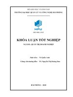 Một số giải pháp marketing nhằm nâng cao hiệu quả kinh doanh tại công ty TNHH tân hoàng phát   