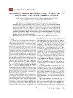 Một số yếu tố ảnh hưởng đến đào tạo nghề và giải quyết việc làm cho lao động nông thôn huyện Đông Anh, Hà Nội
