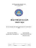 BAI THAO LUAN TRIET HOC - NHOM 2