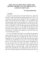 Một số giải pháp phát triển thị trường nội địa các sản phẩm gỗ và lâm sản Việt Nam