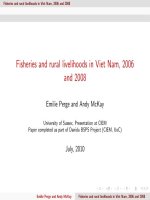 Fisheries and rural livelihoods in Viet Nam, 2006 and 2008