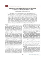Thực trạng thái độ đối với hành vi ủng hộ xã hội của sinh viên trường Đại học Trà Vinh