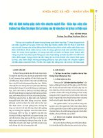 Một vài định hướng giúp sinh viên chuyên ngành Văn - Giáo dục công dân trường Cao đẳng Sư phạm Gia Lai nâng cao kỹ năng học và tự học có hiệu quả