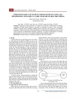 Tình huống học tập sử dụng trong đánh giá năng lực mô hình hóa toán học của học sinh trung học phổ thông