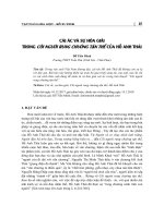 Cái ác và sự hóa giải trong cõi người rung chuông tận thế của Hồ Anh Thái