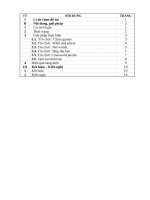 skkn Một số trò chơi giúp học sinh phát huy tính tích cực khi học Tiếng Anh lớp 3, 4, 5