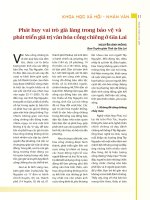 Phát huy vai trò già làng trong bảo vệ và phát triển giá trị văn hóa cồng chiêng ở Gia Lai
