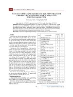 Nâng cao chất lượng dạy học các học phần thực hành cho sinh viên ngành công nghệ kĩ thuật ô tô ở trường Đại học Vinh