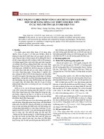 Thực trạng và biện pháp nâng cao chất lượng giáo dục một số kĩ năng sống cần thiết cho học viên ở các nhà trường quân đội hiện nay