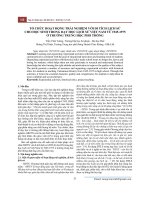 Tổ chức hoạt động trải nghiệm với di tích lịch sử cho học sinh trong dạy học lịch sử Việt Nam từ 1945-1975 ở trường trung học phổ thông