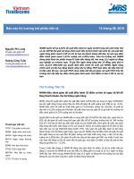 Báo cáo Thị trường trái phiếu tiền tệ - Tháng 9 năm 2019