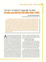 Vài nét về kinh tế vùng đất An Khê từ nửa sau thế kỷ XIX đến năm 1945
