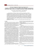 Sử dụng WebQuest trong dạy học dự án “nghiên cứu sự có mặt của clo trong nước sinh hoạt” (hóa học 10) nhằm phát triển năng lực tìm hiểu thế giới tự nhiên cho học sinh