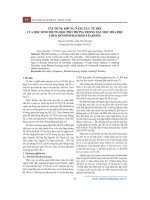 Xây dựng khung năng lực tự học của học sinh trung học phổ thông trong dạy học hóa học theo mô hình Blended learning