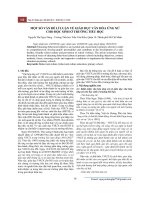 Một số vấn đề lí luận về giáo dục văn hóa ứng xử cho học sinh ở trường tiểu học