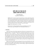 Biểu hiện của tính mơ hồ trong ngôn ngữ thơ ca