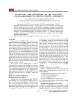 Vận dụng dạy học phân hóa để thiết kế và tổ chức các hoạt động học tập chương cảm ứng - sinh học 11