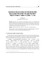 Thái độ sai lầm của Vương duy đối với Đào Tiềm (hay là chuyện Ẩn tại triều chê người Quy khứ)