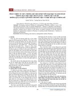 Phát triển tư duy thống kê cho sinh viên đại học ngành dược trong dạy học học phần toán - thống kê y dược thông qua luyện tập phân tích dữ liệu và đọc kết quả thống kê