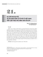 Dự trữ ngoại hối và ổn định kinh tế vĩ mô ở Việt Nam: Tiếp cận theo mô hình VAR và ECM