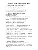 Đề cương ôn tập kiểm tra 1 tiết HK1 môn Lịch sử 10 năm 2019-2020 - Trường THPT Tôn Thất Tùng