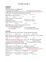 Đề cương ôn tập học kì 1 môn Hóa học 10 năm 2019-2020 - Trường THPT Uông Bí