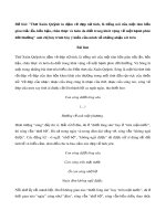 Thơ Xuân Quỳnh in đậm vẻ đẹp nữ tính, là tiếng nói của một tâm hồn giàu trắc ẩn, hồn hậu, chân thực và luôn da diết trong khát vọng về một hạnh phúc đời thường anh chị hãy trình