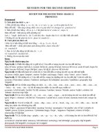 Đề cương ôn tập học kì 2 môn Tiếng Anh 12 năm 2018-2019 - Trường THCS&THPT Võ Nguyên Giáp