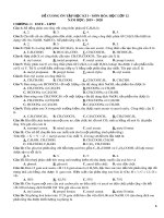 Đề cương ôn tập học kì 1 môn Hóa học 12 năm 2019-2020 - Trường THPT Uông Bí