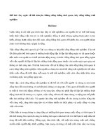 Suy nghĩ về lời khuyên: Đừng sống bằng thói quen, hãy sống bằng trải nghiệm