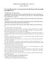 Đề cương ôn tập học kì 1 môn Địa lí 11 năm 2019-2020 - Trường THPT Uông Bí