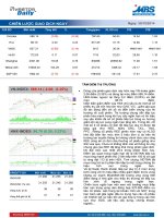 Bản tin chứng khoán MB – Chiến lược giao dịch ngày 30/10/2014