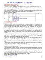 GIÁO ÁN CHỦ ĐỀ NGỮ  VĂN 8